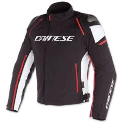 Dainese Racing 3 D-Dry Zwart Wit Fluo Rood