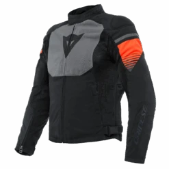Dainese Air Fast Tex Jacket Black Gray Fluo Red