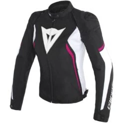 Dainese Avro D2 Tex Lady Zwart Wit Fuchsia