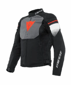 Dainese Air Fast Textieljack Schwarz/Grau/Weiss