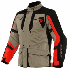 Dainese Alligator Tex Jacket Walnut Black Lava-Red