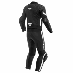 Dainese Avro 4 Leather 2Pcs Suit Black Matt Black Matt White -Dainese dainese avro 4 leather 2pcs suit s t black matt black matt white 3 1