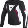 Dainese Avro D2 Tex Jacket Lady Black/White/Fuxia