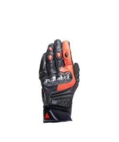 Dainese Carbon 4 Short Gloves Black-Fluo-Red