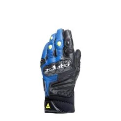 Dainese Carbon 4 Kort Racing Blauw Zwart Fluo Geel -Dainese dainese carbon 4 short leather gloves racing blue black fluo yellow 1