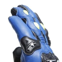 Dainese Carbon 4 Kort Racing Blauw Zwart Fluo Geel -Dainese dainese carbon 4 short leather gloves racing blue black fluo yellow 10