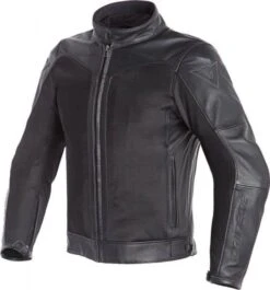Dainese CORBIN D-DRY Leather Jacket Black/Black