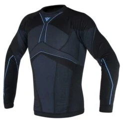 Dainese D-Core Aero Tee LS Zwart Kobalt Blauw