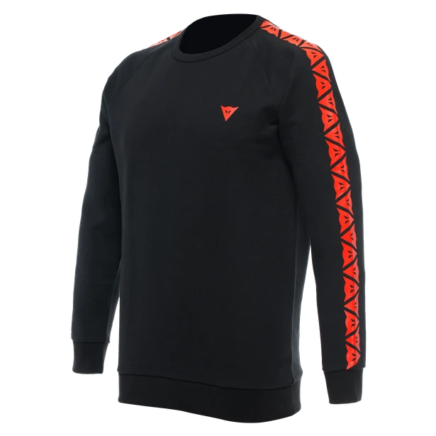 Dainese Dainese Sweater Stripes Black Fluo Red 2 Dainese Dainese Sweater Stripes Black Fluo Red - Afbeelding 2