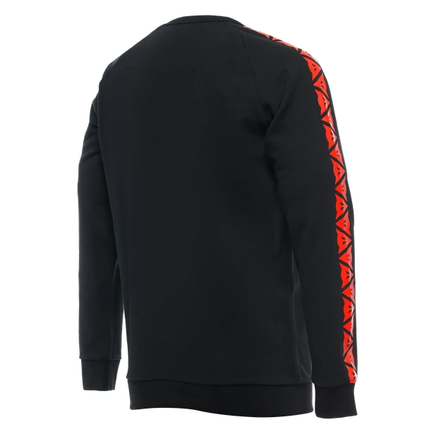 Dainese Dainese Sweater Stripes Black Fluo Red 1 Dainese Dainese Sweater Stripes Black Fluo Red