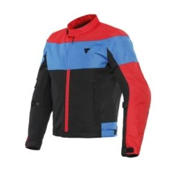 Dainese Elettrica Air Tex Jacket Black Lava Red Light Blue