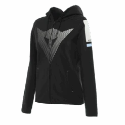 Dainese Fade Lady Full-Zip Hoodie Black/Cool-Gray/Light-Blue