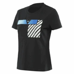Dainese Illusion Lady T-Shirt Black/Cool-Gray/Aqua-Green