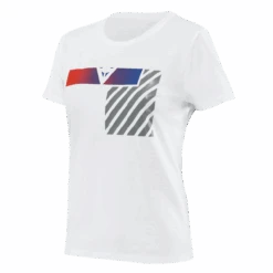 Dainese Illusion Lady T-Shirt White/Dark-Gray/Red