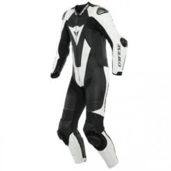 Dainese Laguna Seca 5 1-PC Leather Suit Perf. Black White - Motorpakken - Kleding
