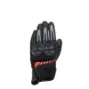 Dainese Mig 3 Air Tex Gloves Black-Fluo-Red