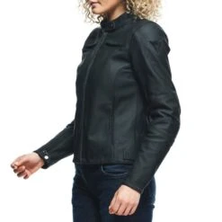Dainese Razon 2 Lady Leather Jacket Black -Dainese dainese razon 2 lady leather jacket black 3