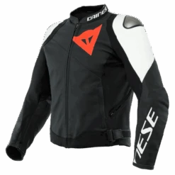 Dainese Sportiva Leather Jacket Black/White