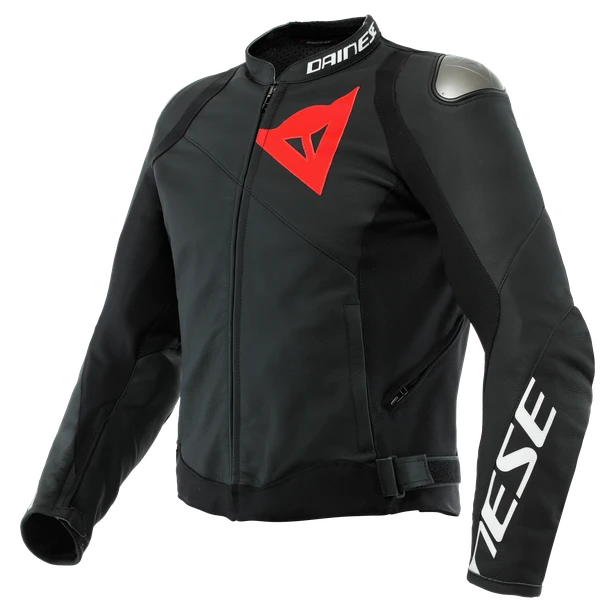 Dainese Sportiva Leather Jacket Black Matt Black Matt Black Matt 1 Dainese Sportiva Leather Jacket Black Matt Black Matt Black Matt