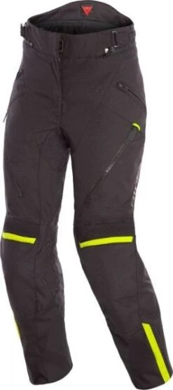 Dainese TEMPEST 2 LADY D-DRY Pants Black/Black/FUO-Yellow
