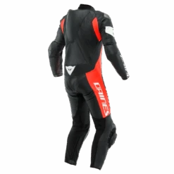 Dainese -Dainese dainese tosa 1 pcs leather suit perf black fluo red white 2