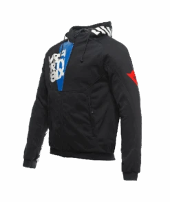 Dainese VR46 Daemon-X Safety Hoodie Full Zip Schwarz/Weiss/Blau
