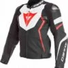 Dainese Avro 4 Leather Jacket Black/White/Red