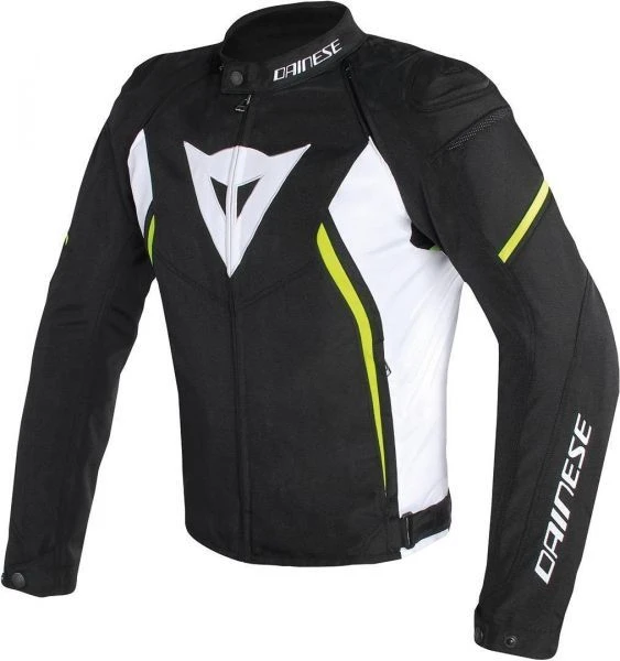 Dainese Avro D2 TEX Jacket BLACK/WHITE/YELLOW-FLUO 1 Dainese Avro D2 TEX Jacket BLACK/WHITE/YELLOW-FLUO