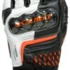 Dainese Carbon 3 Short Gloves Black/White/Orange