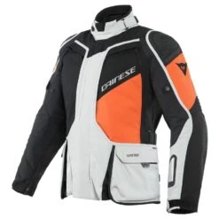 Dainese D-Explorer 2 Gore-Tex Glacier Grijs Oranje Zwart