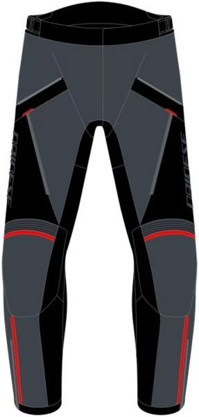 Dainese Tempest 3 D-Dry Pants Ebony Black Lava-Red