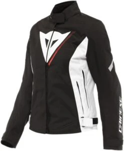 Dainese Veloce Lady D-Dry Jacket Black White Lava-Red