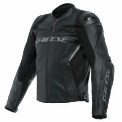 Dainese Racing 4 Leather Jacket Black Black