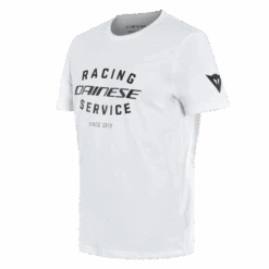 Dainese Racing Service White Black Motorcycle T-Shirt