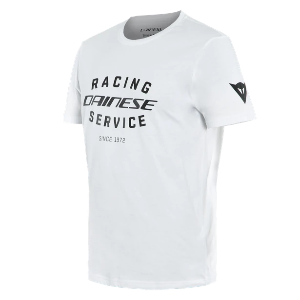 Dainese Racing Service White Black Motorcycle T-Shirt 1 Dainese Racing Service White Black Motorcycle T-Shirt