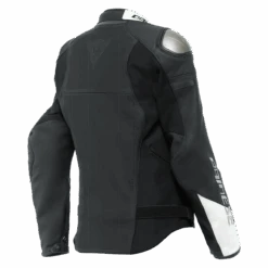 Dainese Rapida Lady Leather Jacket Black Matt Black Matt White