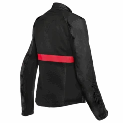 Dainese Ribelle Air Lady Tex Black Lava Red Motorcycle Jacket