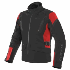 Dainese Tonale D-Dry Black Lava Red Black Motorcycle Jacket -Dainese tonale d dry jacket 1