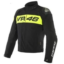 Dainese VR46 Podium D-Dry Zwart Geel Fluor